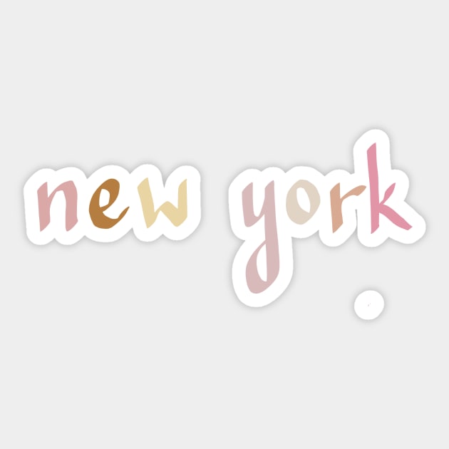 New York Sticker by weloveart